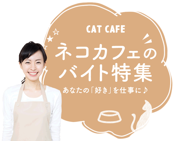 あなたの「好き」を仕事に♪ ネコカフェのバイト特集